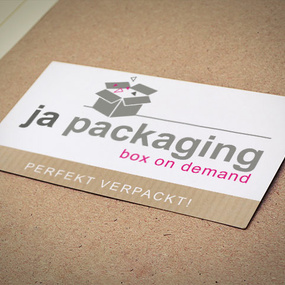 ja packaging Visitenkarten